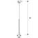 Reinerton 1-Light LED Cylinder Pendant