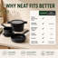 Batterie de cuisine empilable 5 pièces Alva Neat-106407463