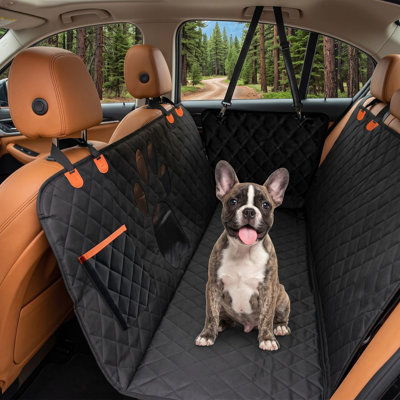 Ce hamac arrière universel pour chien mesure 137*147 cm (54*58 pouces) et utilise un tissu Oxford 600D robuste avec une protection 100 % imperméable, antidérapante et anti-rayures facile à nettoyer pour les voitures.