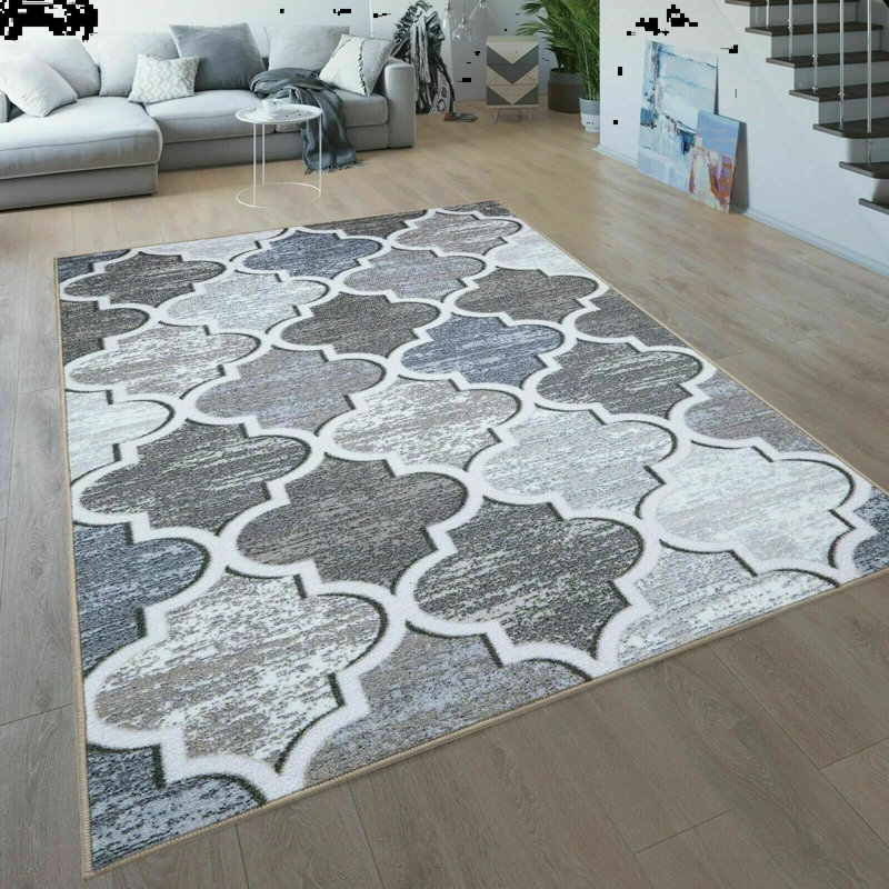 Geometric Area Rug, Rectangle 200 x 290 cm
