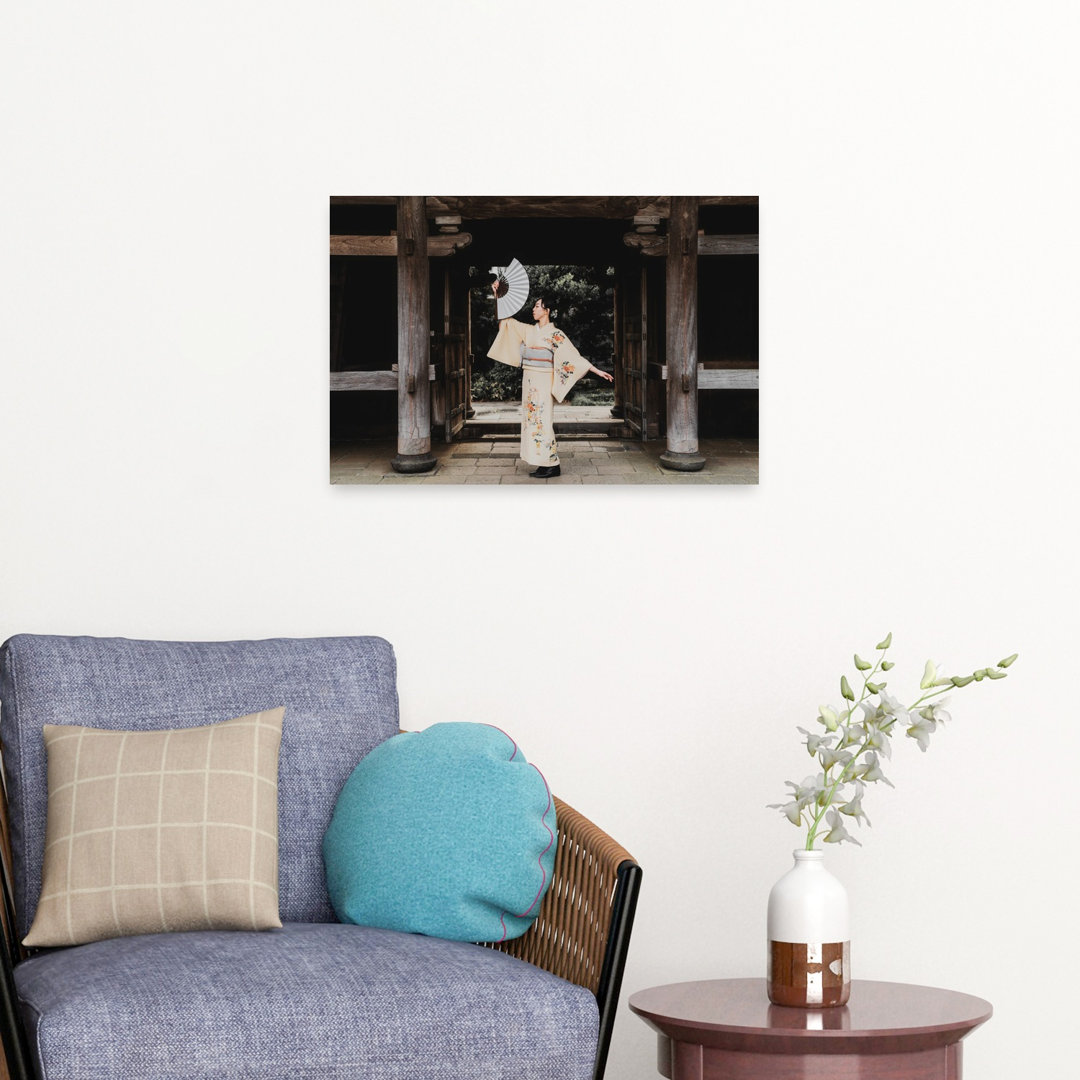 Japanese Kimono Grace Classic Elegant Serene Architecture Wall Art Print