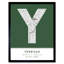 Yerevan City Map Yerevan Green - Single Picture Frame Typography