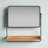 Beckett Flat Mirror with Shelves