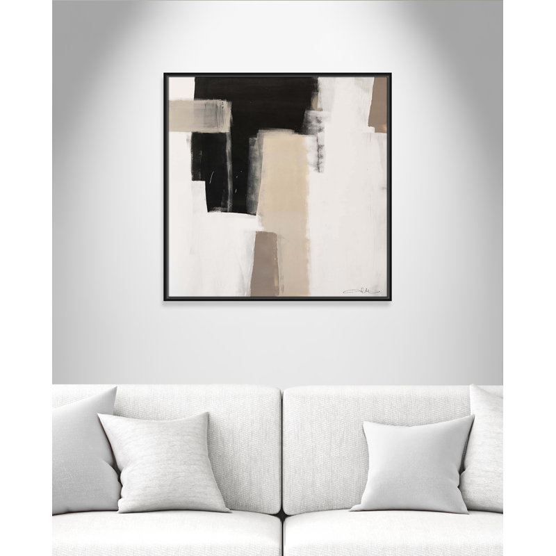 Earth Scapes I-A Print by Casa Fine Arts, 31.5" H x 31.5" W x 2" D, Black Floater Framed