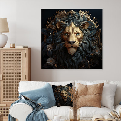 Majestic Lion I - Animals Metal Art Print