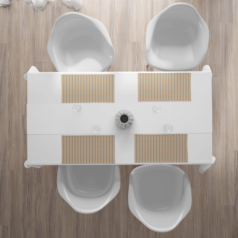 Polyester Geometric Rectangle Placemat
