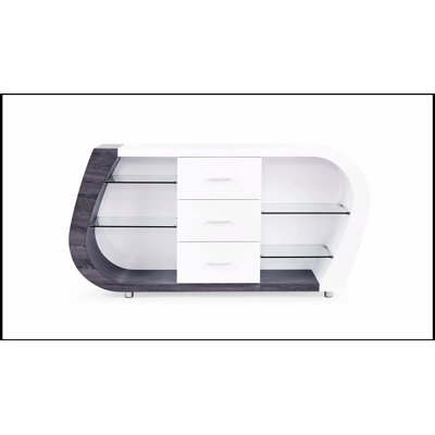 ANNE BUFFET with Sleek Grey and Finish, Ample Storage, and Durable Construction for Modern Dining Areas