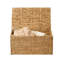 Panier de rangement avec couvercle Jom, jacinthe 27 po brun clair Jom-124811893
