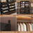 Walk-In 95.4”To 133.6” Closet System With 8 Wooden Drawers And 4 Hanging Rods-878114694