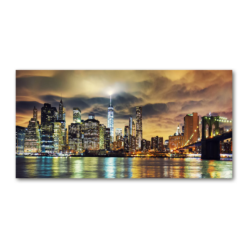 Alemanno Yellow - Manhattan New York - No Frame Print on Glass