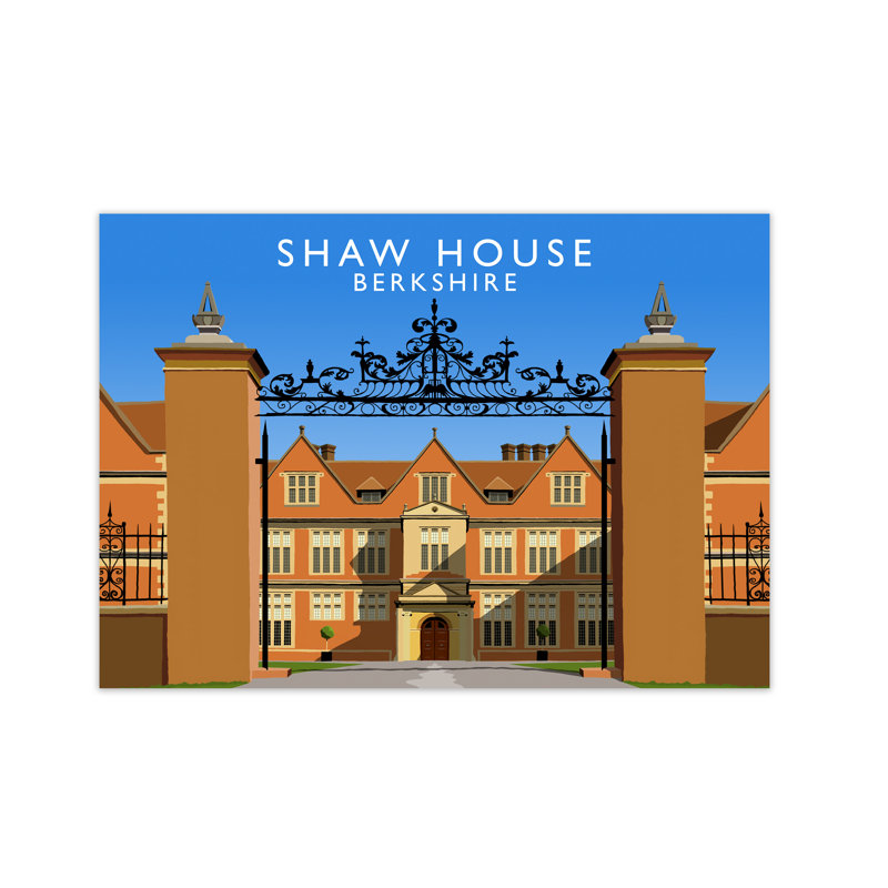 Shaw House Berkshire by Richard O'Neill - Print, 29.7cm H x 42cm W x 3cm D, Unframed