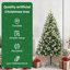 Artificial Hinged Christmas Tree with Flocked Snow-1693989643-1693989637