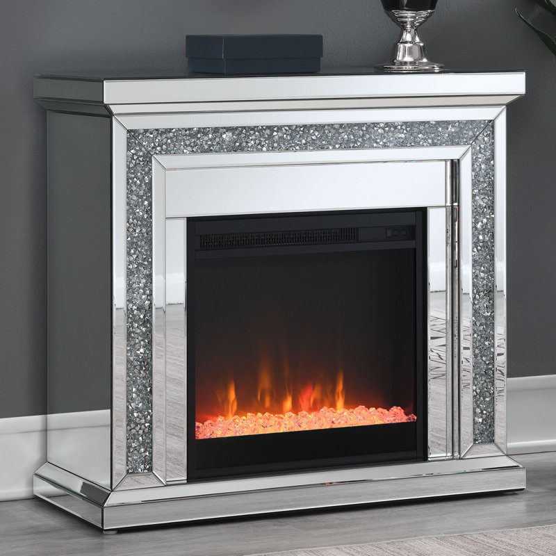 Rectangular Freestanding Fireplace Mirror