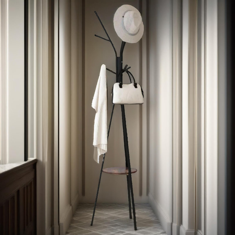 Malo Free-standing 9 - Hook Coat Stand Entryway Hallway Furniture