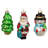 3'' Glass Hanging Figurine Ornament