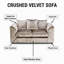 2 Seater Velvet Sofa-15956923