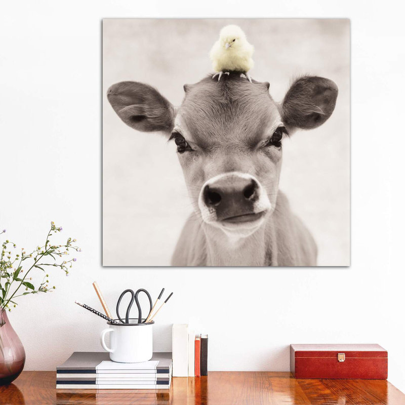 Bubba And Hudson by Rachael Hale - Wrapped Canvas Print, 66.04 cm H x 66.04 cm W x 3.175 cm D