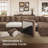 Tolzmann Corduroy Upholstered U-Shaped Sectional-1324745668