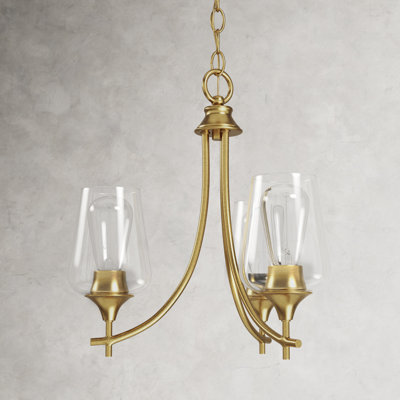 Breena 3 - Light Metal Dimmable Chandelier