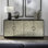 Armoire d'appoint 4 portes avec portes en verre Emry Emry