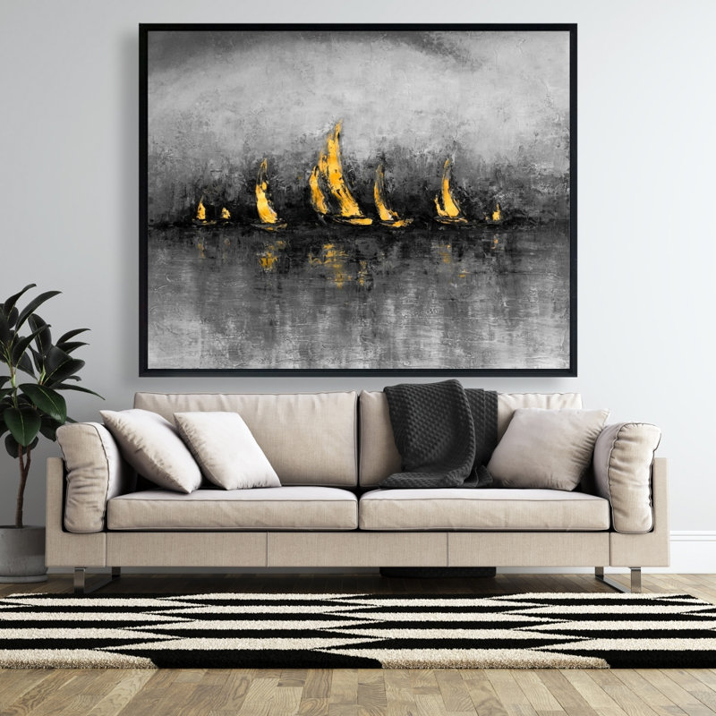 " Gold Sailboats "