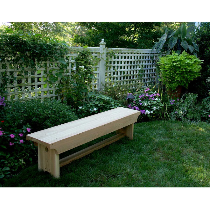 Solid Wood Cedar Outdoor Bench