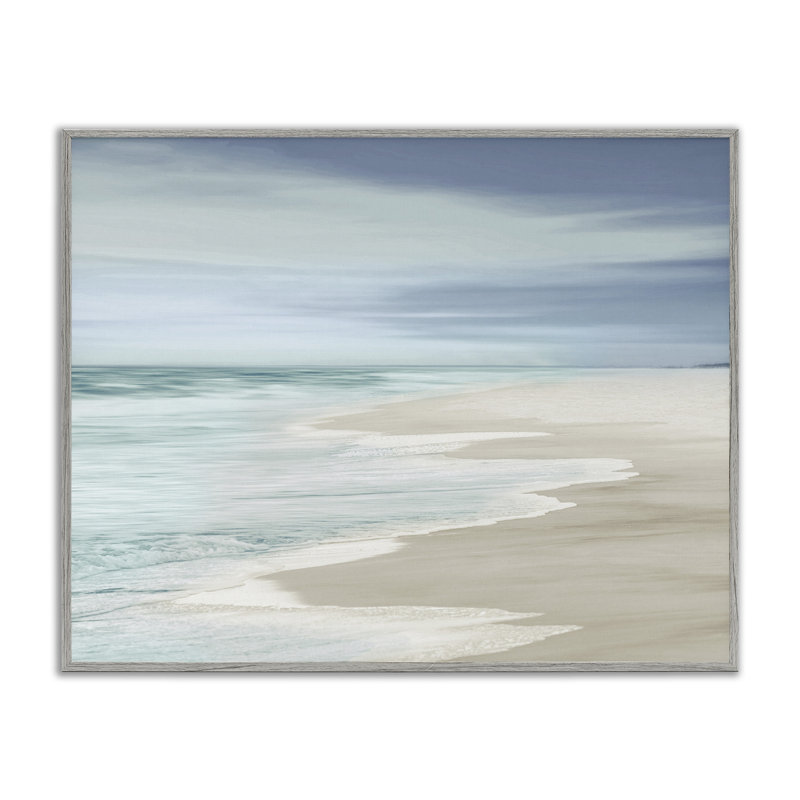 «Beach Foam Landscape» par Maggie Olsen, H 24 po x l 30 po x P 1,5 po, Estampe numérique Farmhouse