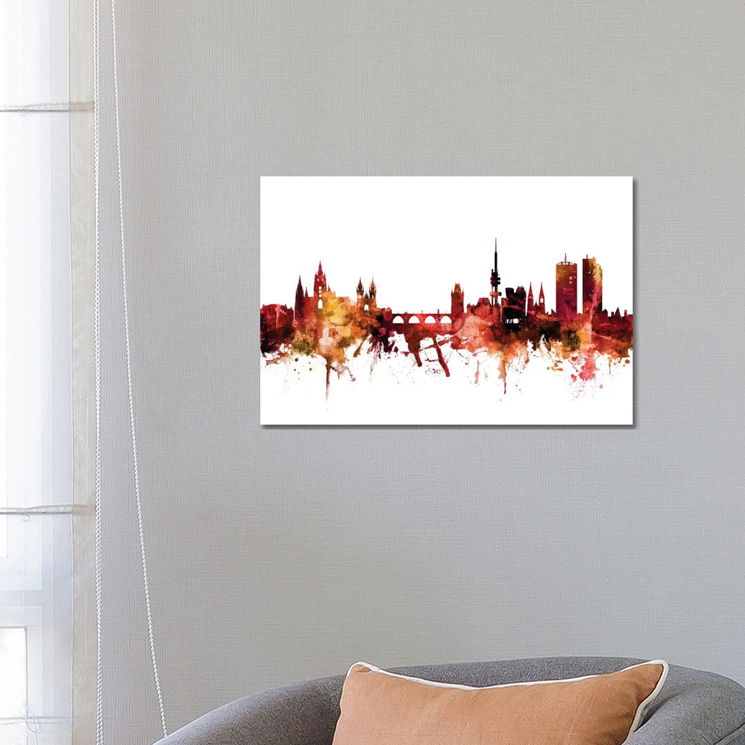 Prague (Praha), Czech Republic Skyline by Michael Tompsett - Wrapped Canvas Gallery-Wrapped Canvas Giclée