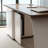 Nut-brown+Beige Rectangular Solid + Manufactured Wood with 3 drawers desk-109080106-109080103