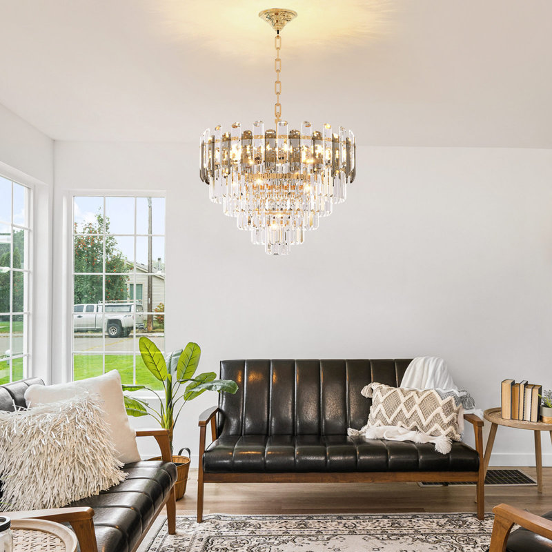 Nacomia 8 - Light Iron Dimmable Chandelier, 17.71" H x 23.62" W x 23.62" D