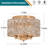 Jashaun 4-light Crystal Flush Mount Ceiling Light-209014236