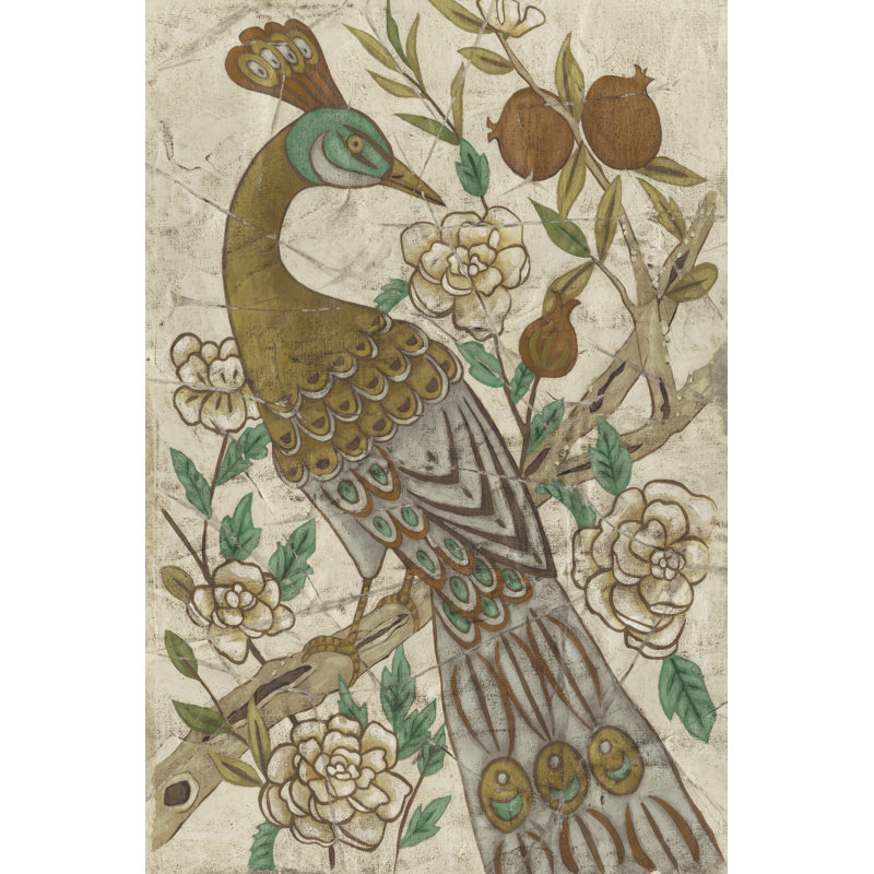 Chinoiserie Pheasant I by Chariklia Zarris - Wrapped Canvas Painting, 76cm H x 51cm W x 3.8cm D