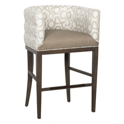 Allie Upholstered Stool with Solid Wood Frame