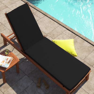 Coussin de chaise longue d'extérieur en tissu