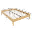 Base de lit plateforme en bambou avec lattes de bois - aucun sommier nécessaire, conception minimaliste-730939940-730939928