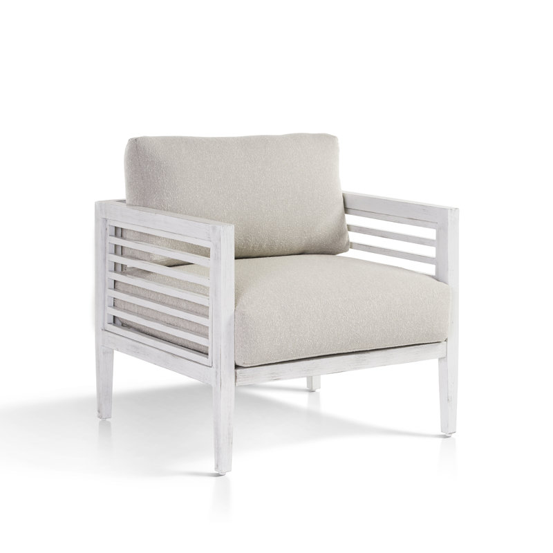 Chaise de patio avec coussins Sunbrella Torland, Parchemin de fréquence Sunbrella®