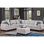 Canapé modulaire de couleur grise, lin, 6 coussins décoratifs, porte-gobelet, coussins de dossier amovibles pour un espace de vie hygiénique et relaxant - porte-gobelet, aspirateur simple amovible, sièges sans accoudoirs réglables