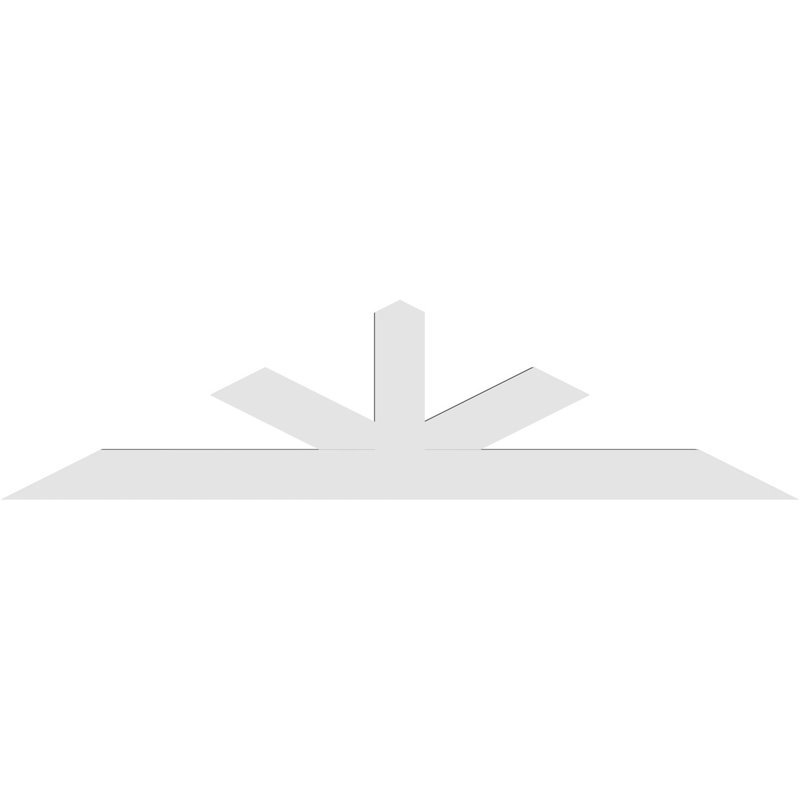 Support à pignon Saratoga, H 24 po x l 96 po (pas: 6/12), P 4 po x F 6 po, PVC