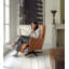Luxor Genuine Leather Swivel Electric Recliner-1024017641