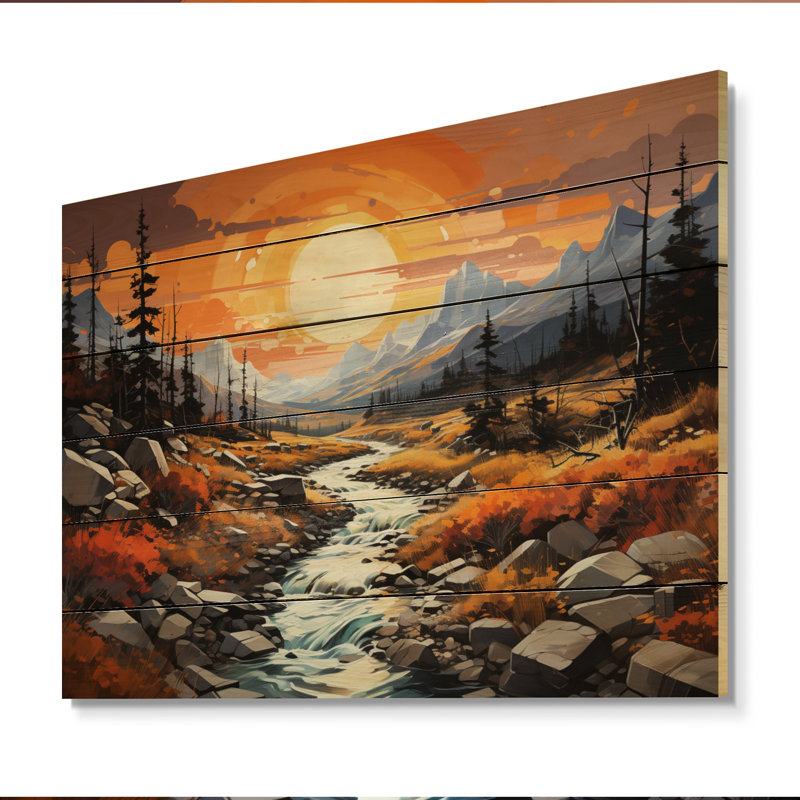 Briann Briann Canada Wilderness I sur impression sur bois, H 30 po x l 40 po x P 0,78 po