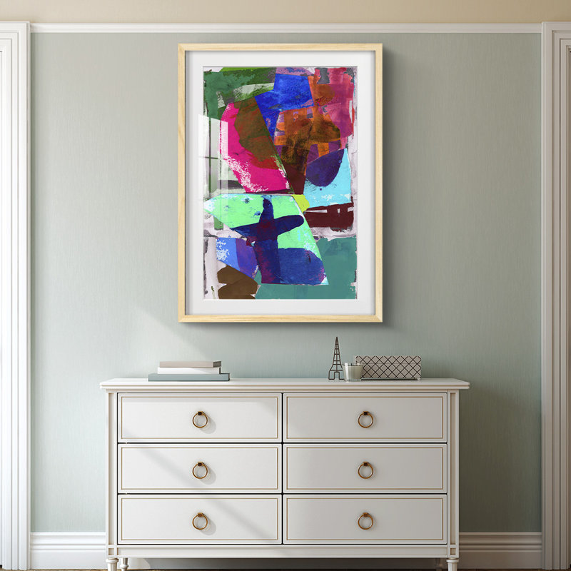 Brights Strokes III -Framed Print