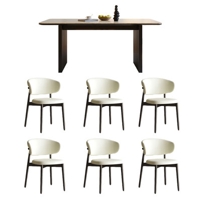 Design the rock plate dining table and chair set