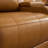 Leather Recliner Sofa Set，Leather Reclining Couch For Living Room Furniture Sets，Ginger Recliner Couch With 5 Recliners For Living Room/Office/Theater Seating(Sofa Set 3 Pieces)