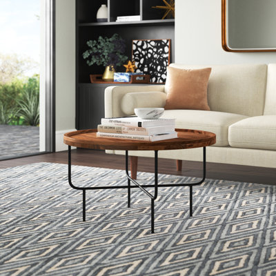 Symons Round Coffee Table by Mercury Row