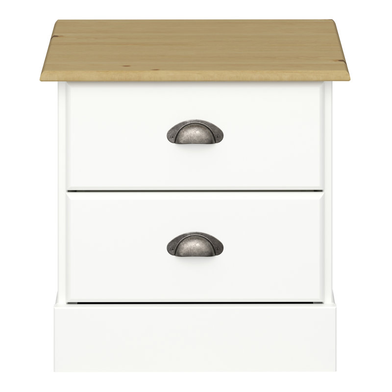 Robidoux 44 cm W Bedside Table, White