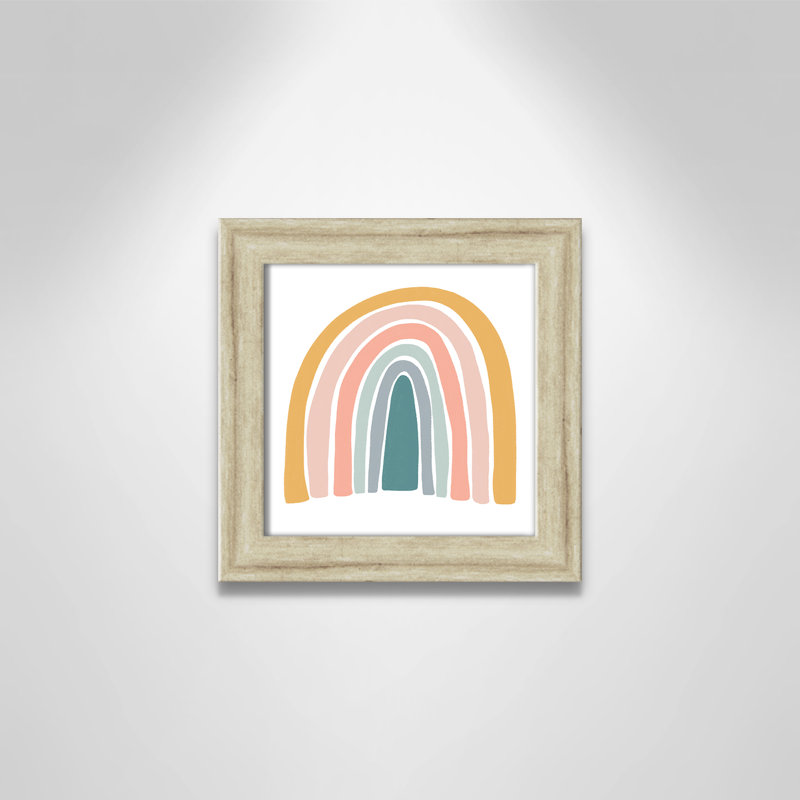 Décoration murale pour enfants, H 10 po x l 10 po x P 0,63 po, Beige Flat Framed