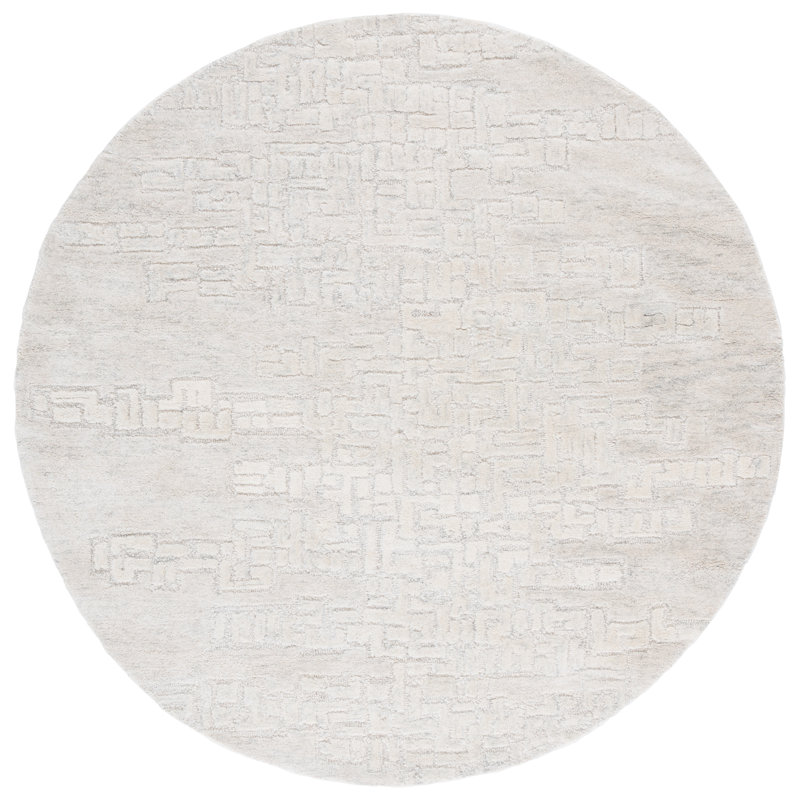 Harvest 102 Hand Tufted Wool; Cotton Abstract Rug, Round 6'