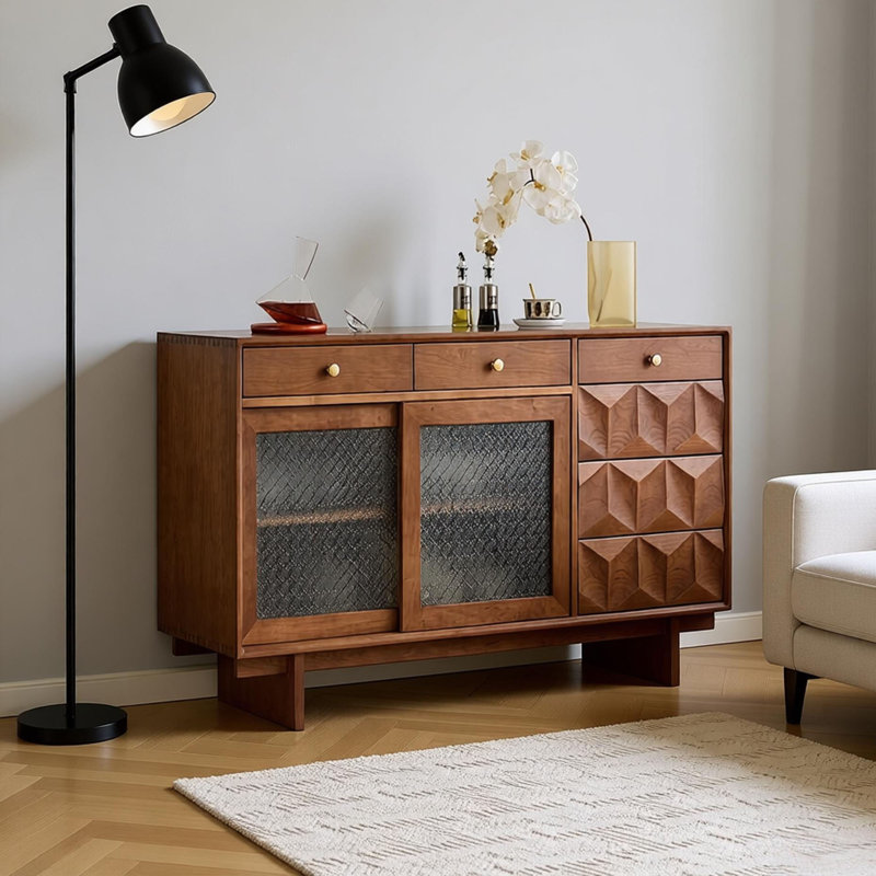 Buffet de rangement multifonctionnel à grande capacité, H 35,43 po x l 70,86 po x P 15,74 po