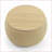Ottoman with Storage, 2-in-1 End Table Footstool, 25.5x25.5x14.5, Natural | Plastic Upholstery