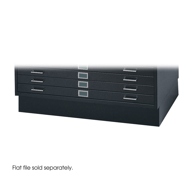 Base de classeur - BASE SEULEMENT, Noir, Base basse fermée, Pour feuilles de 24 po x 36 po